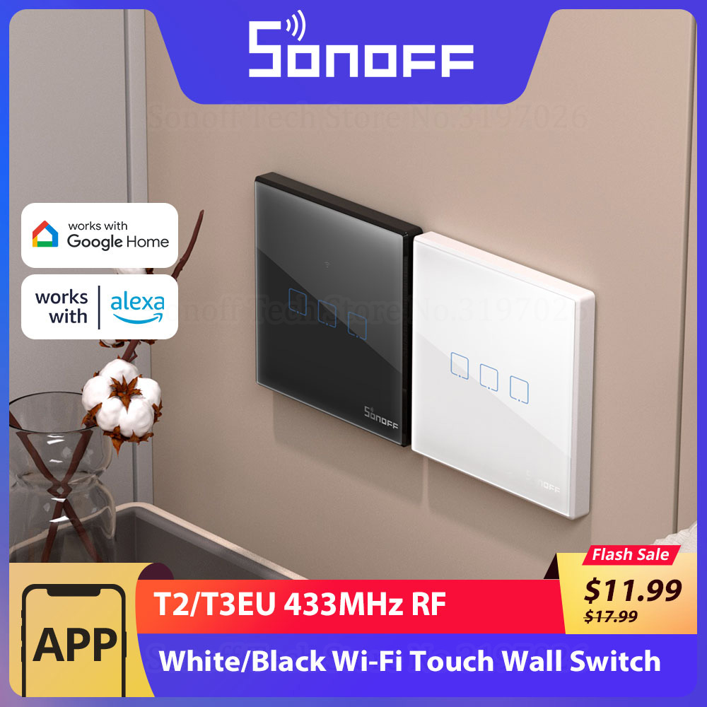 SONOFF T2/T3EU 433Mhz RF WiFi  – Sonoff Basic recenzja i cena