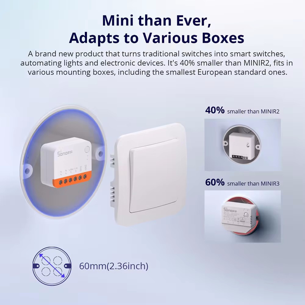 Inteligentny przełącznik WiFi  – Sonoff Mini R4 recenzja i cena